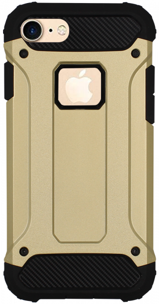 Apple iPhone 8 ütésálló tok légpárnás sarkas, hibrid Forcell Armor logó kihagyós arany