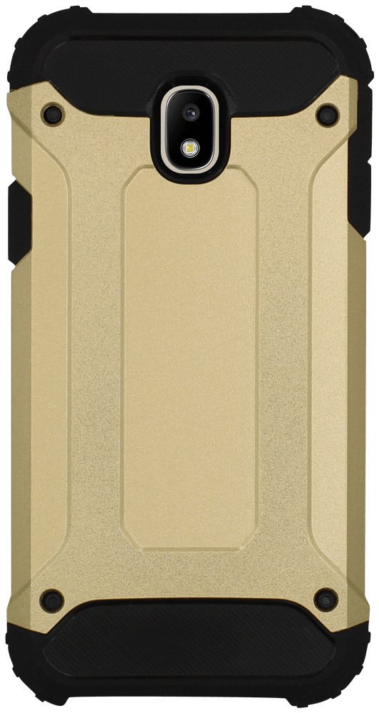 Samsung Galaxy J3 2017 (J330) ütésálló tok légpárnás sarkas, hibrid Forcell Armor arany