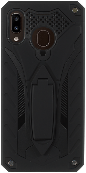 Samsung Galaxy A30 (SM-A305) ütésálló tok kitámasztó fekete