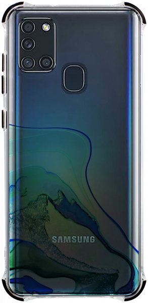 Samsung Galaxy A21s (SM-A217F) extra ütésálló Akvarell TPU telefontok