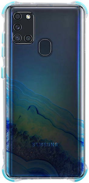 Samsung Galaxy A21s (SM-A217F) extra ütésálló Akvarell TPU telefontok