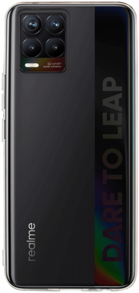 Realme 8 Pro szilikon tok közepesen ütésálló kameravédővel átlátszó