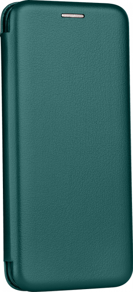 Xiaomi Redmi 8 oldalra nyíló mágneses flipes bőrtok prémium minőség sötétzöld