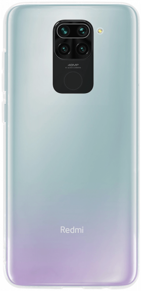 Xiaomi Redmi Note 9 szilikon tok közepesen ütésálló kameravédővel átlátszó