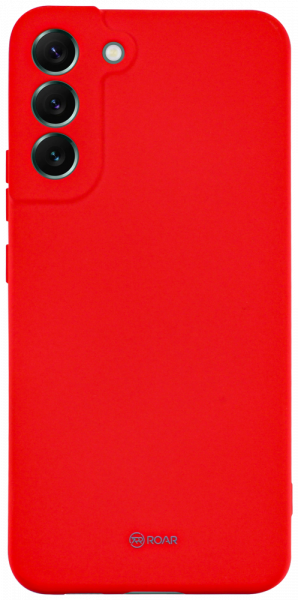 Samsung Galaxy S22 Plus 5G (SM-S906B) szilikon tok gyári ROAR kameravédővel piros