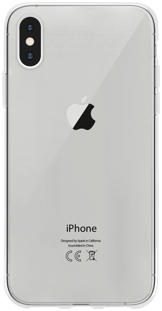 Apple iPhone X szilikon tok közepesen ütésálló átlátszó