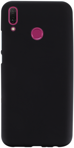 Huawei Y9 2019 szilikon tok matt-fényes keret fekete