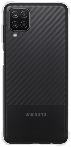 Samsung Galaxy A12 (SM-A125F) szilikon tok közepesen ütésálló légpárnás sarok átlátszó