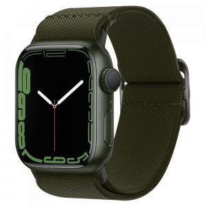 Apple Watch 7 (41mm) szövetszíj SPIGEN Fit Lite khaki
