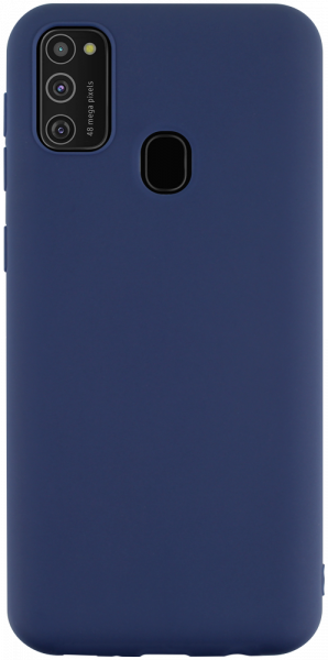 Samsung Galaxy M21 (SM-M215F) szilikon tok matt sötétkék