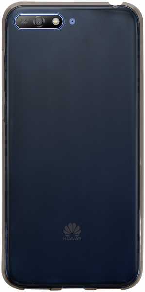 Huawei Y6 2018 szilikon tok átlátszó füstszínű