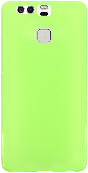 Huawei P9 szilikon tok matt-fényes keret zöld