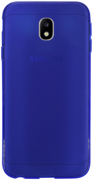 Samsung Galaxy J3 2017 (J330) szilikon tok matt-fényes keret sötétkék