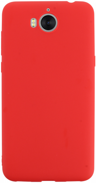 Huawei Y6 2017 szilikon tok kameravédővel piros