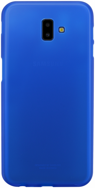 Samsung Galaxy J6 Plus (J610F) szilikon tok matt-fényes keret kék