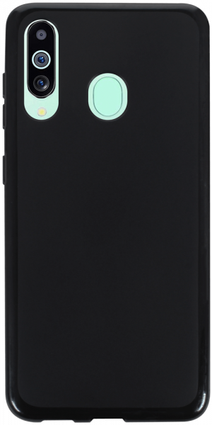 Samsung Galaxy A60 (SM-A6060) szilikon tok matt-fényes keret fekete