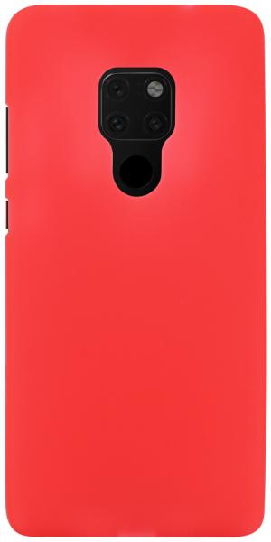 Huawei Mate 20 szilikon tok matt-fényes keret piros
