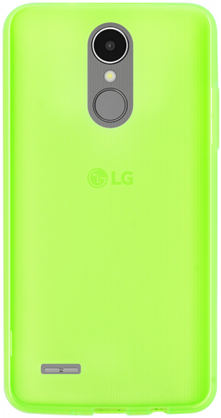 LG K8 2017 szilikon tok matt-fényes keret zöld