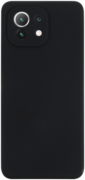 Xiaomi Mi 11 szilikon tok kameravédővel matt fekete