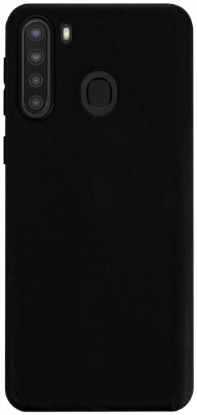 Samsung Galaxy A21 (SM-A210F) szilikon tok matt fekete