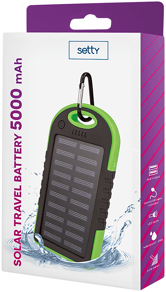 Xiaomi 12 Pro SETTY napelemes power bank - külső akkumulátor 5000 mAh