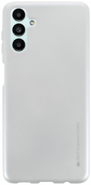 Samsung Galaxy A13 5G (SM-A136) szilikon tok gyári MERCURYCASE fémhatású ezüst