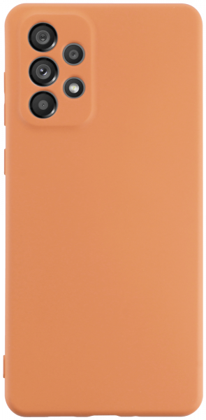 Samsung Galaxy A73 5G (SM-A736B) szilikon tok kameravédővel narancssárga