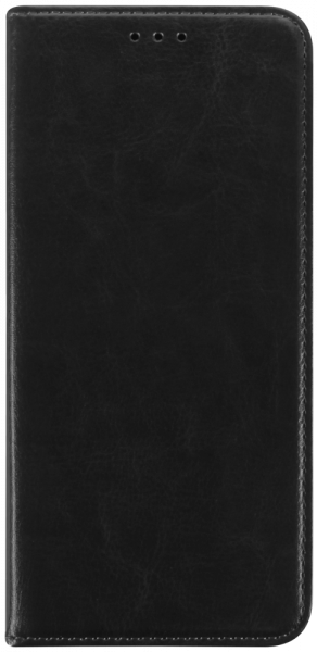 Samsung Galaxy M02 (SM-M022F) oldalra nyíló flipes bőrtok valódi bőr fekete