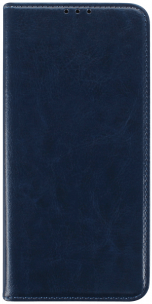 Samsung Galaxy S21 Plus 5G (SM-G996B) oldalra nyíló flipes bőrtok valódi bőr sötétkék