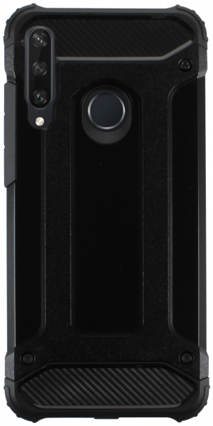 Huawei Y6P ütésálló tok légpárnás sarkas, hibrid Forcell Armor fekete