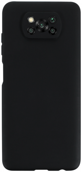 Xiaomi Poco X3 Pro szilikon tok kameravédővel matt fekete