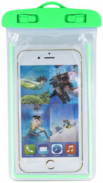 Huawei Y5 Lite 2018 vízálló tok univerzális fluoreszkáló zöld