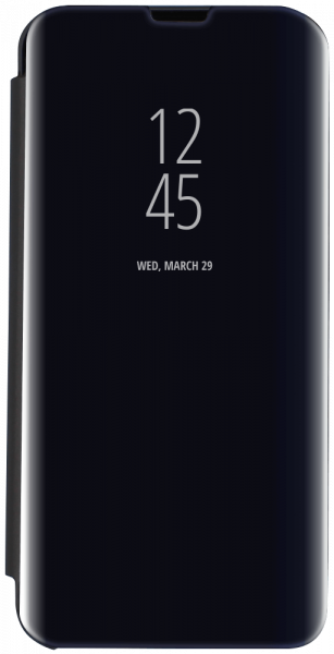 Huawei Y5 Lite 2018 oldalra nyíló flipes bőrtok Smart Clear View fekete