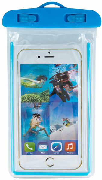 Huawei Y5 Lite 2018 vízálló tok univerzális fluoreszkáló kék