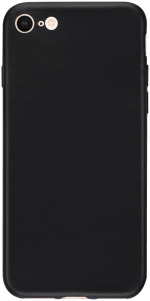 Apple iPhone SE (2022) szilikon tok matt fekete
