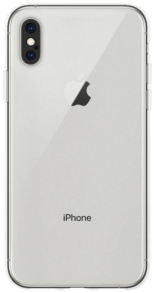 Apple iPhone XS szilikon tok közepesen ütésálló kameravédővel átlátszó