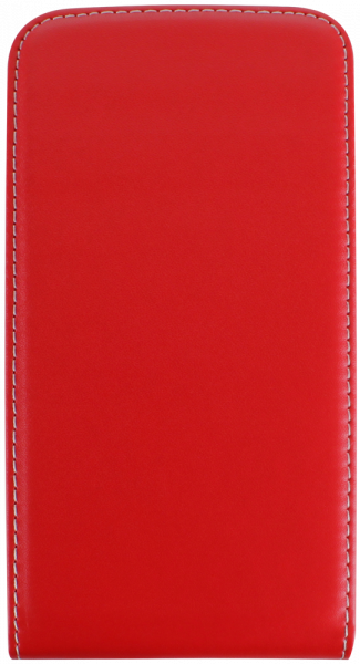 Apple iPhone 7 Plus lenyíló flipes bőrtok piros