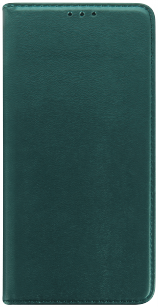 Realme 8i oldalra nyíló flipes bőrtok asztali tartó funkciós sötétzöld