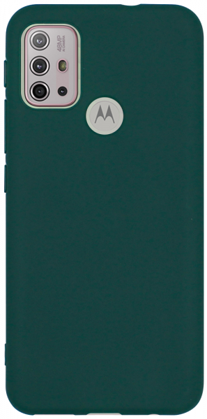 Motorola Moto G30 szilikon tok matt sötétzöld