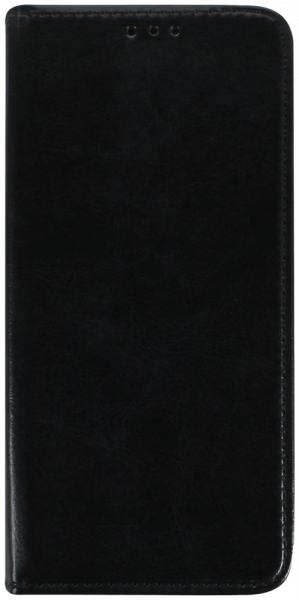 Huawei P Smart 2020 oldalra nyíló flipes bőrtok valódi bőr fekete