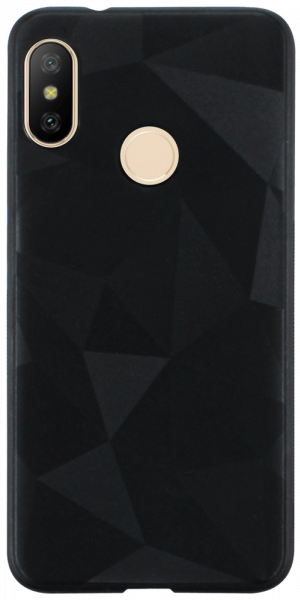 Xiaomi Mi A2 Lite szilikon tok gyémánt mintás fekete