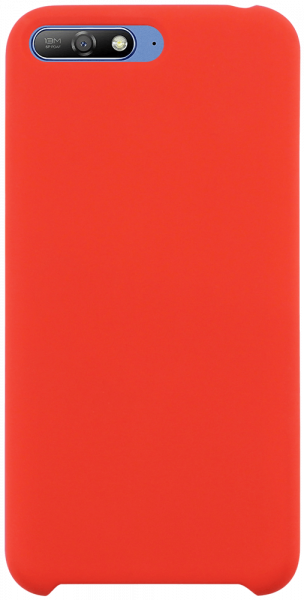 Huawei Y6 2018 kemény hátlap gumírozott piros