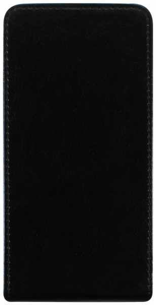 Motorola Moto C lenyíló flipes bőrtok fekete