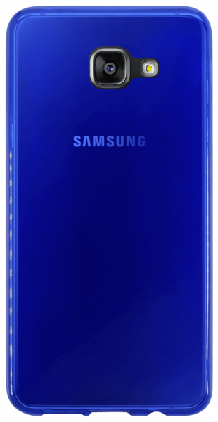 Samsung Galaxy A3 2016 (A310) szilikon tok matt-fényes keret kék