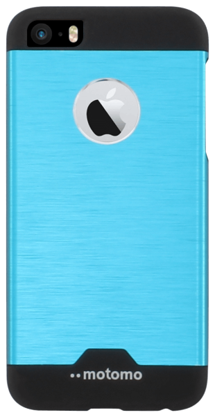 Apple iPhone SE (2016) kemény hátlap gyári MOTOMO logó kihagyós világoskék
