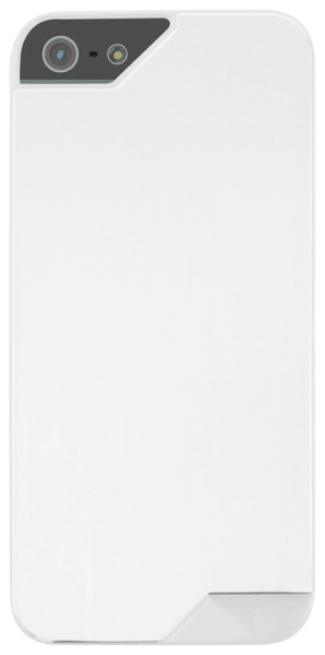 Apple iPhone 5 kemény hátlap fém hátlappal fehér