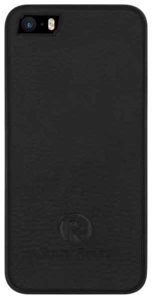 Apple iPhone 5 szilikon tok bőrhatású fekete POPULAR RAIDERS