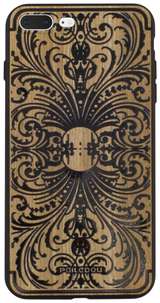 Apple iPhone 8 Plus szilikon tok famintás fekete