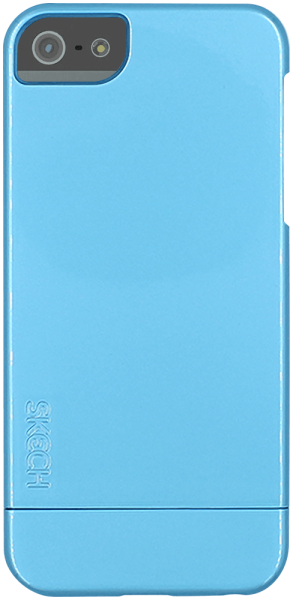 Apple iPhone 5 kemény hátlap levehető alsó résszel fényes kék