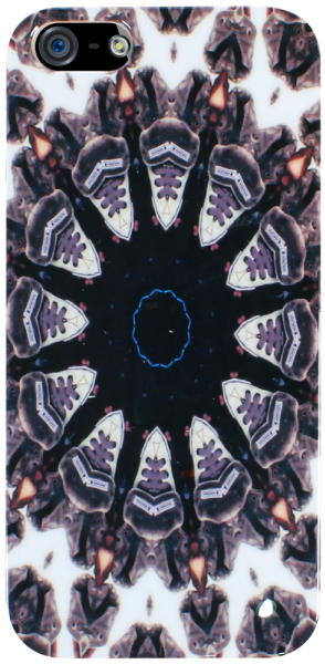 Apple iPhone SE (2016) kemény hátlap mandala mintás barna/fekete